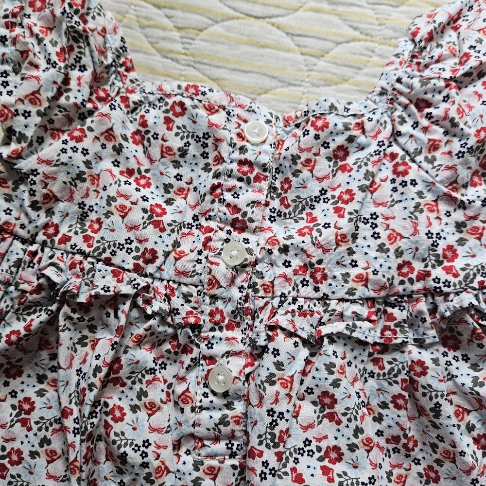 Nordstrom Floral Cotton Dress + Diaper Cover - Picture 7 of 7